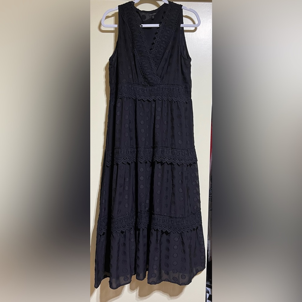 Coco + Carmen Black Midi Dress L/XL